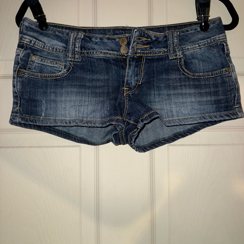 Degree super low waist and super cheeky jean shorts
